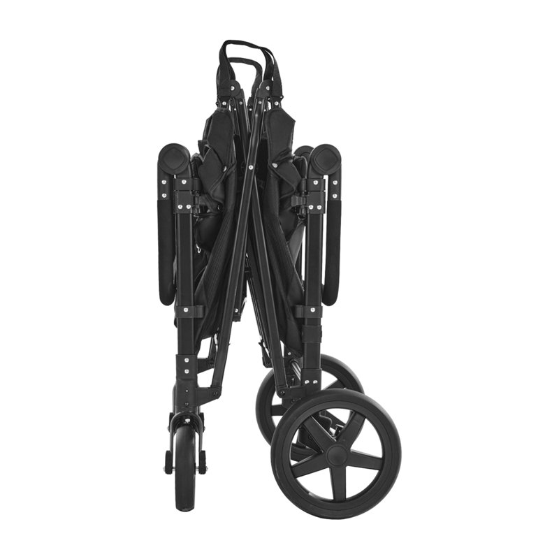 Wagon Stroller for 4 Kids Push Pull Quad Collapsible Stroller 330LBS Loading