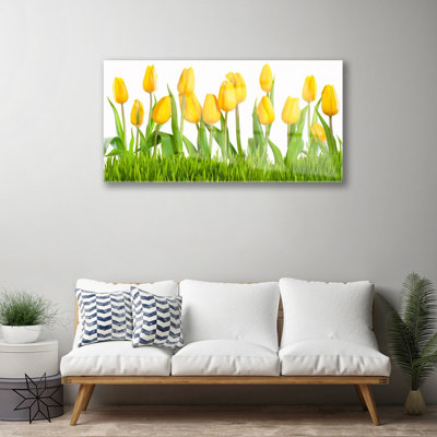 Floral Tulips - Unframed Photograph on Glass