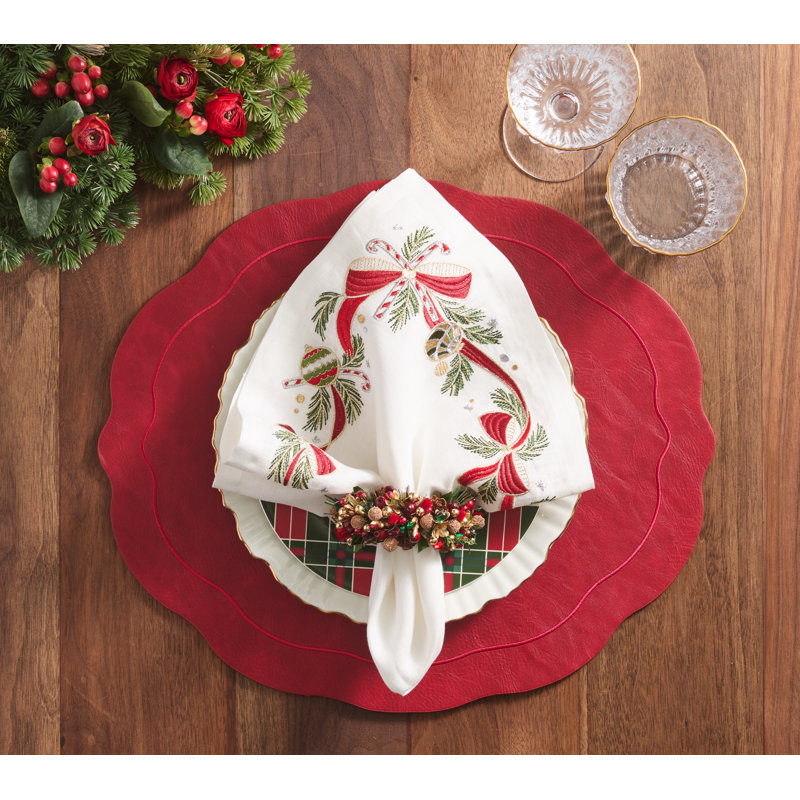 Tinsel Bow Napkin Ring