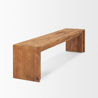 Kazia Rectangular Recycled Wooden Bench