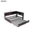 Lit de jour en métal avec lit gigogne, armoires de rangement et ports USB-1015200368-1015200375
