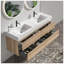 Meuble-lavabo 60 po avec lavabo double en quartz-218411097