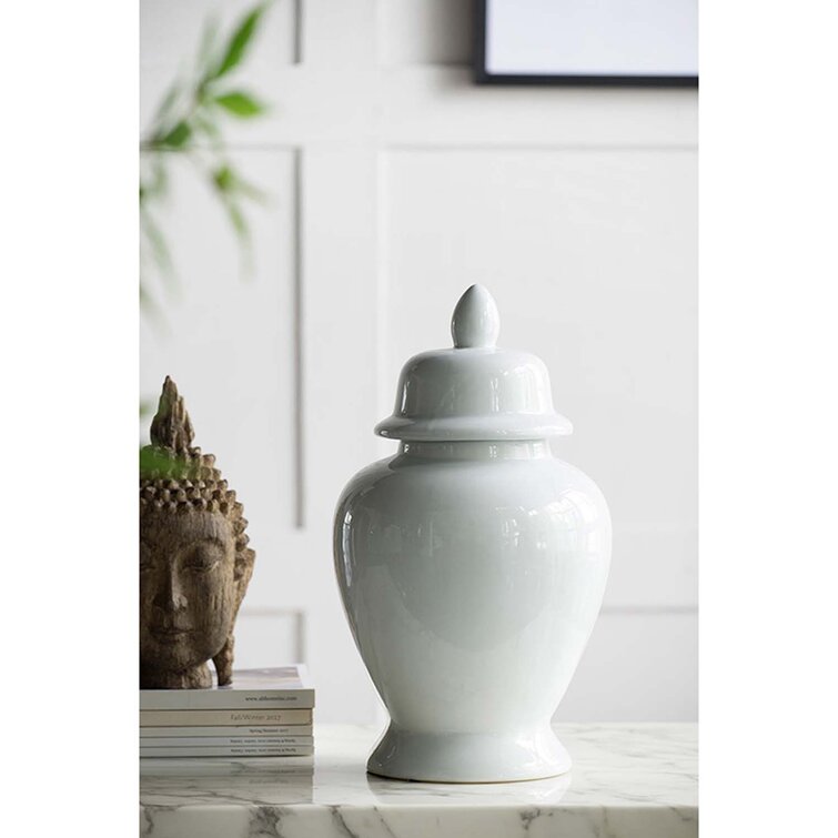 Trexler White 17" Ceramic Urns & Jars