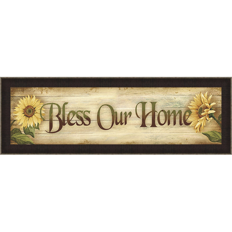 « blessing my home », art textuel encadré