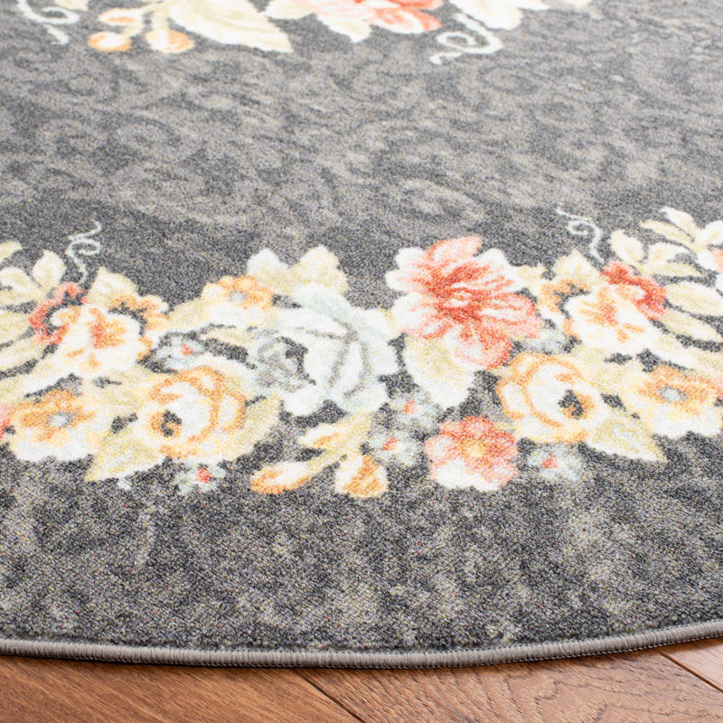 Marietta Performance Machine Washable Oriental Rug, Round 6'7"