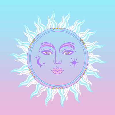 Celestial Sun - Wrapped Canvas Print