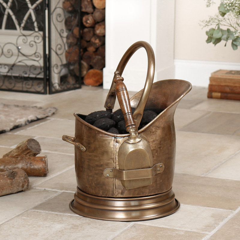 Brass Fireplace Tool Set