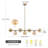 Kason Modern 7-Lights linear globe chandelier-1356880130-1356880131