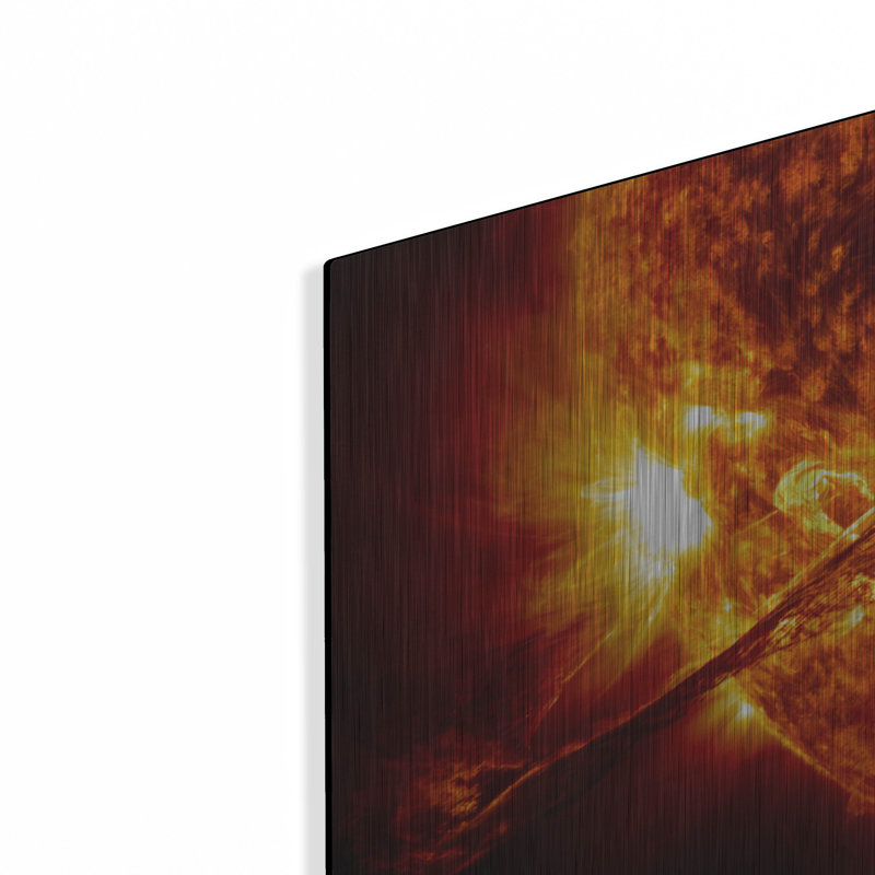 «Solar Flare», art mural en métal Luxe, H 24 po x l 48 po