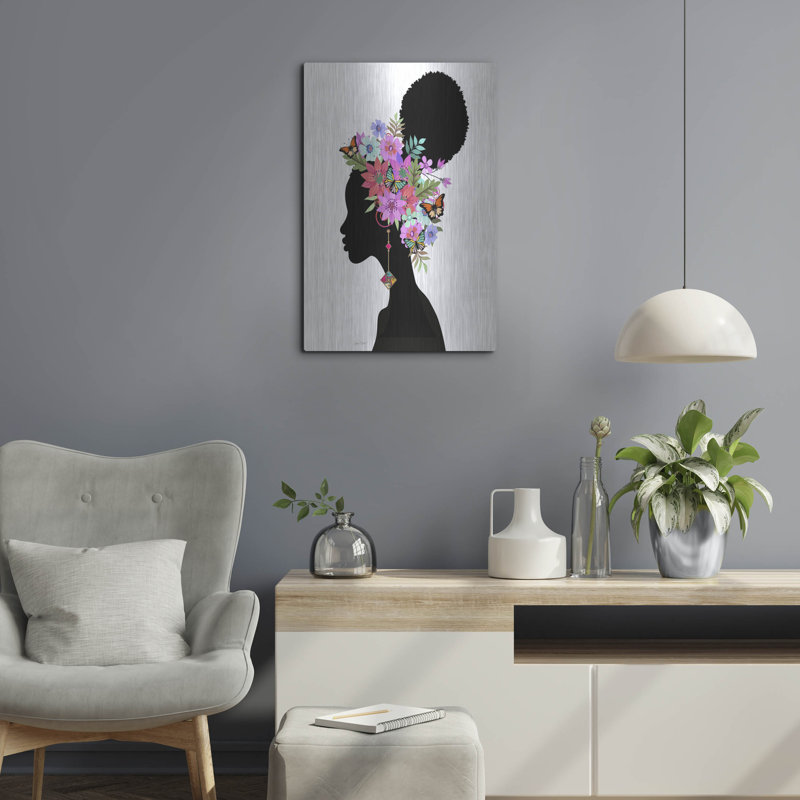 «Oh Happy Day H» par Jean Plout, art mural en métal, H 24 po x l 16 po