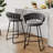 Upholstered Counter Stool With Metal Frame-825441726-825441722