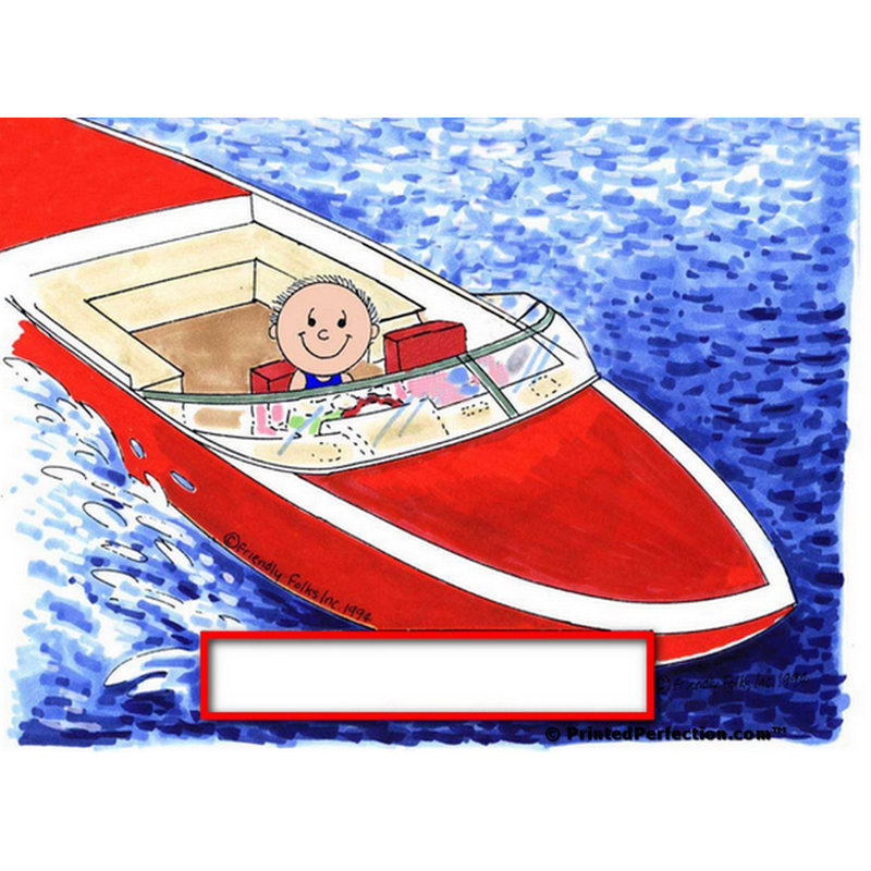 Bateau à moteur Personalized Personal Folks personnalisé, Oui