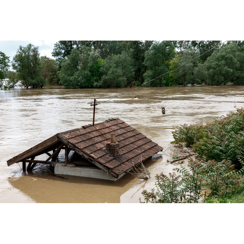 Flooded House by Visual_Intermezzo - Wrapped Canvas Print, 30cm H x 46cm W