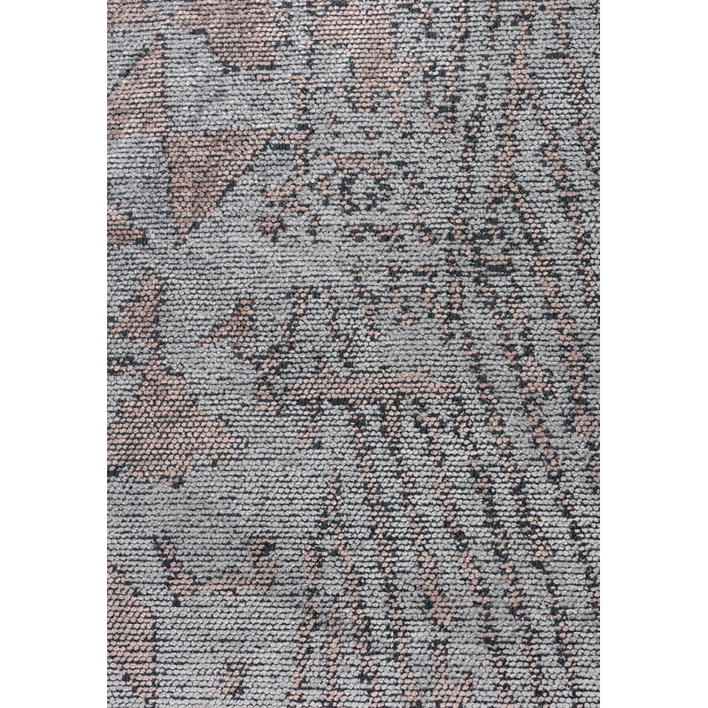 Fondu moderne à chevrons organiques abstraits, Rectangle 7 pi 10 po x 11 pi 2 po