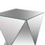 Hanchett Mirrored Glass Top End Table