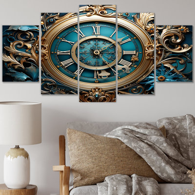 Greysin " Clock Industrial Elegance II " 5 - Pieces
