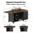 55" Expandable Propane 50,000 BTU Firepit Table With Cover & CSA Certification-2095639820