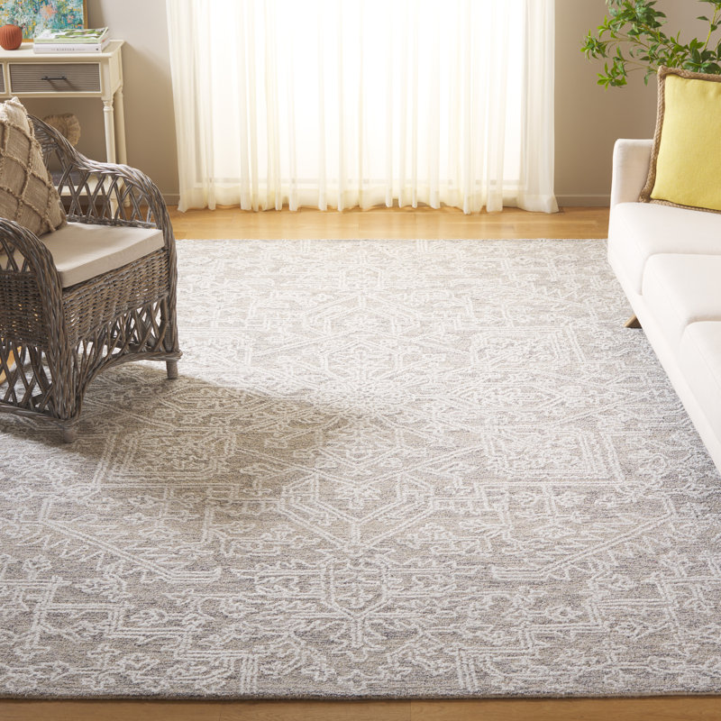 Mabil Hand Tufted Performance Oriental Rug, Rectangle 8' x 10'