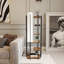 Dazya 135cm Cerused/Limed Column Floor Lamp
