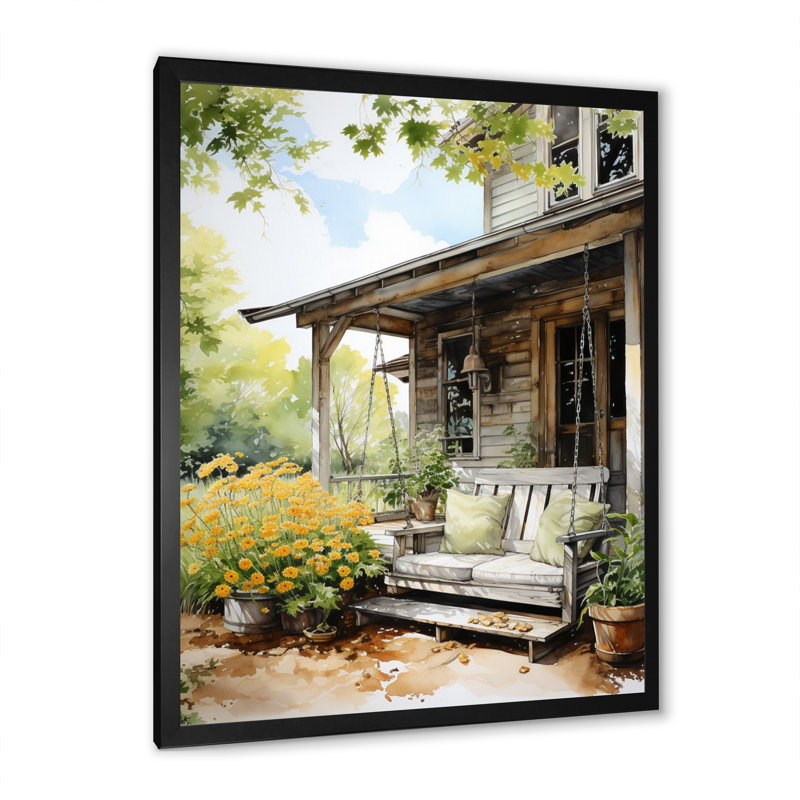Vidadi Farmhouse Gentle Breeze I, Noir, H 20 po x l 12 po x P 1 po