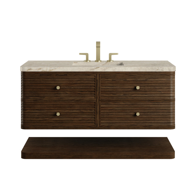 Meuble-lavabo simple l 48 po Allamari, Tajnar Eclos, Sable