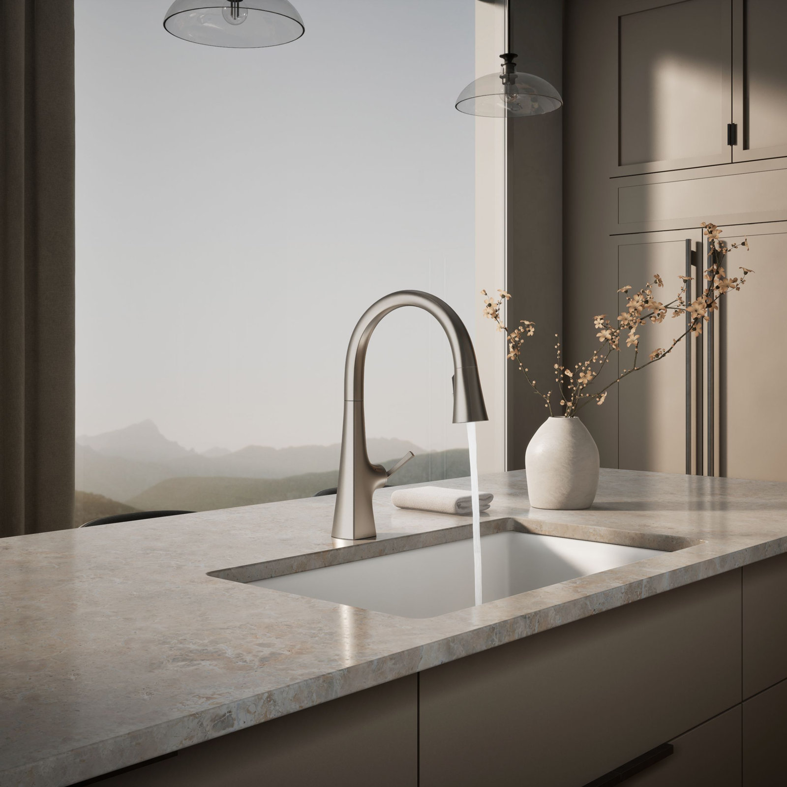 Graze Touchless Pull-Down Kitchen Faucet, Vibrant Stainless