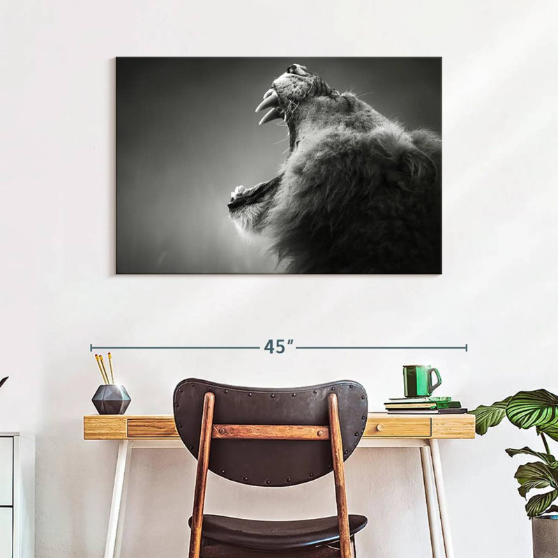 Lion Maw, 26" H x 39" W