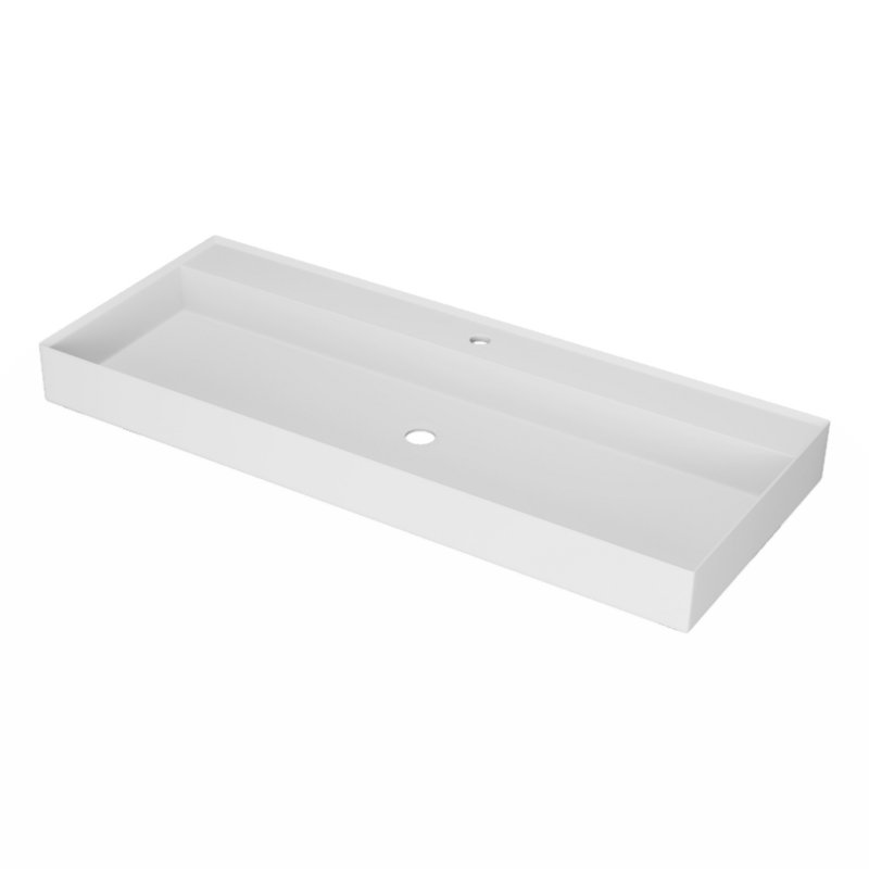 Wenty 18.9'' Solid Surface Rectangular Bathroom Sink