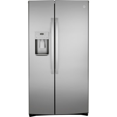 GE Appliances 36" 25.1 Cubic Feet Smudge-Resistant Side By Side Refrigerator with Water and Ice Dispenser