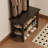 Solid Wood Hall Tree with Bench and Shoe Storage, Entryway Organizer with 11 Hooks and Two-Tier Shoe Rack for Mudroom or Hallway-1095058247-1092886376