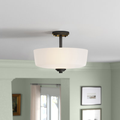 Pitman Glass Semi Flush Mount