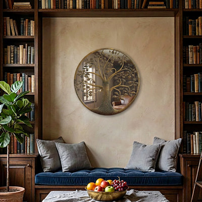 Miroir mural arbre de vie, 23,5 po