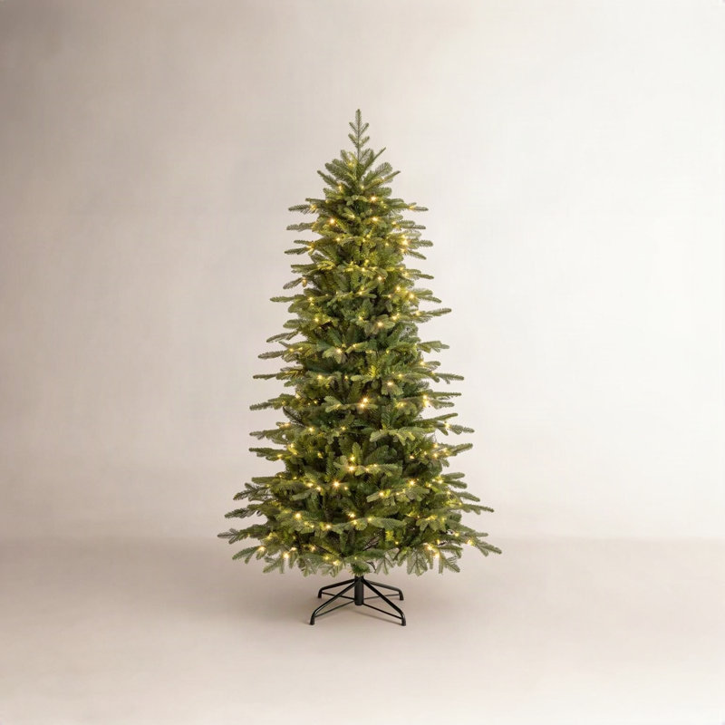 Arbre de Noël artificiel pré-éclairé avec lumières DEL multicolores, 7.5'