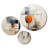 Colorful Mid Century Abstract Elegance I - Mid-century Metal Wall Decor Set
