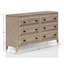 Commode moderne à 6 tiroirs au fini sable (commode)