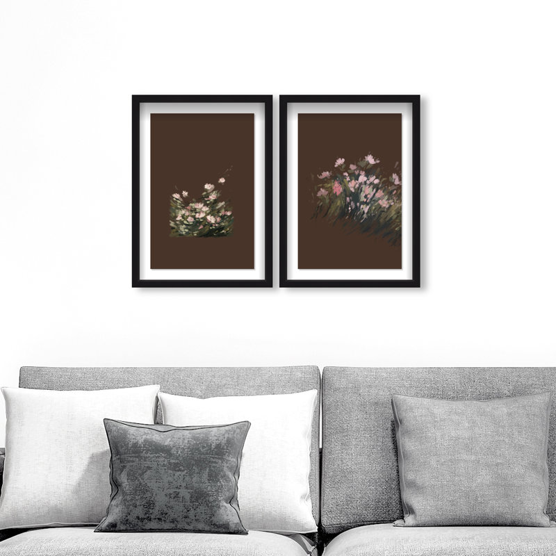 Secret Garden Set Set by Oliver Gal, 17.5"H x 25.5"W, Black Shadowbox