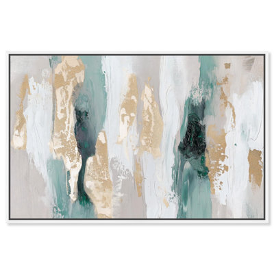 «Verdant Tides», art abstrait moderne par Art Remedy