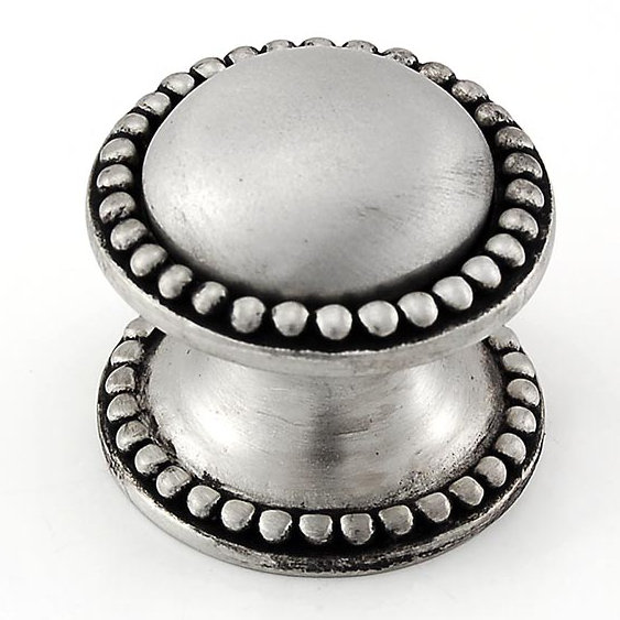 Sanzio Mushroom Knob, 1.25" H x 1.25" W x 1.125" D, Antique Nickel