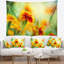 Tapisserie florale orange-28487950