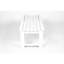 Banc sans dossier pour le jardin - Texture de bois, toutes saisons, protégé, blanc, capacité de 500 lb, matériaux, assemblage facile avec patio à texture de bois, cour, matériau, installation-104508735