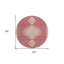 Tapis rond rond 8 po