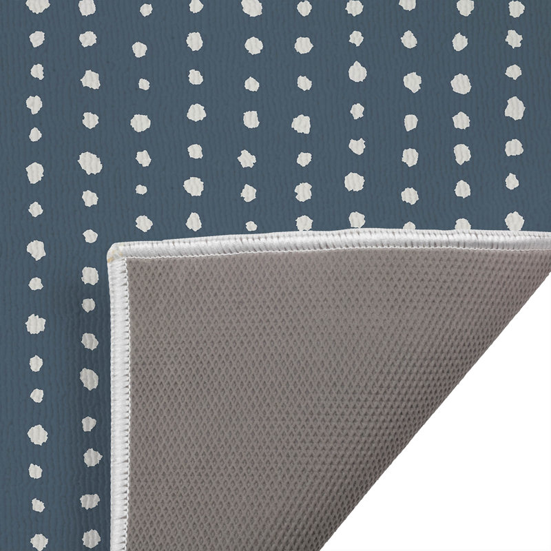 Paillasson Dot Row, Bleu, L 34 po x L 21 po