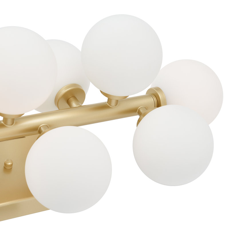 36'' Satin Gold Modern Wall Sconce for Hallway, Bedroom, Vanity – 17-Light with G9 LED Bulb Base, Satin Gold
