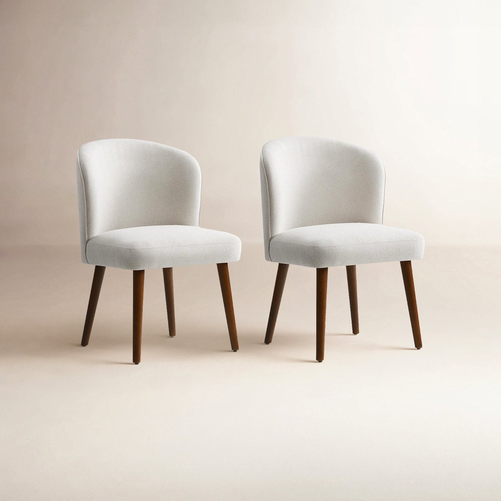 Davia Upholstered Dining Chair, White