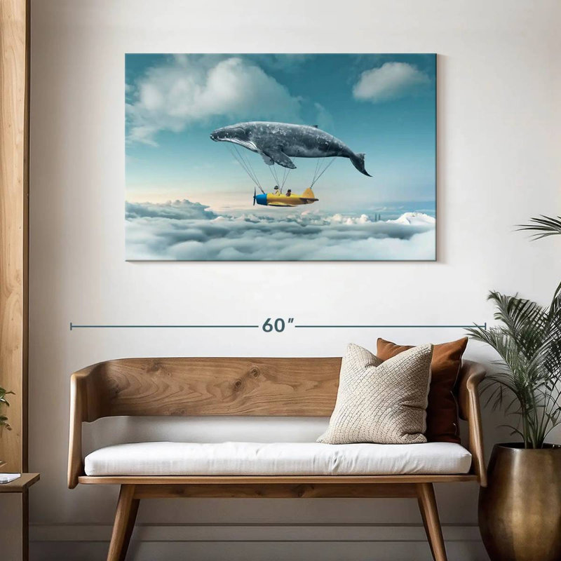 Kelan Whale Airplane, 30" H x 45" W