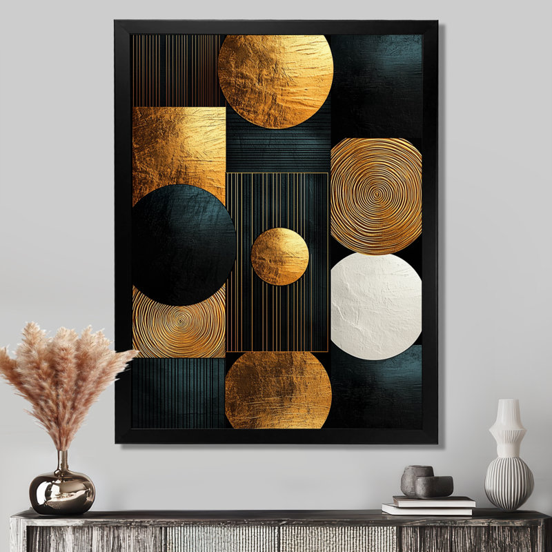 Frederick - Abstract Canvas Prints, Noir, H 20 po x l 12 po, Reproduction encadrée d'une seule photo