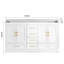 Meuble-lavabo 60 po. Armoire de rangement abondante - 4 portes à fermeture douce et 5 tiroirs-1434789991