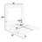 Queen Size Murphy Bed With Desk - Space-Saving Wall Bed With LED Lights & USB Charging, Modern Foldable Design-1636221783