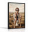" Woman in Hair Rollers and Robe on Toilet in Field " Painting-2035577498