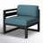 Smith Outdoor Left Arm Lounge Chair with Sunbrella Cushions-2119024175-2139381067